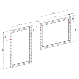 Зеркало Trevi 70