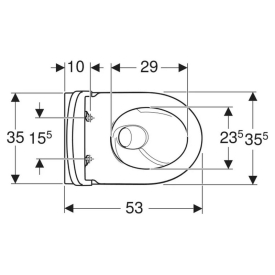 Чаша унитаза iCon TurboFlush с сиденьем