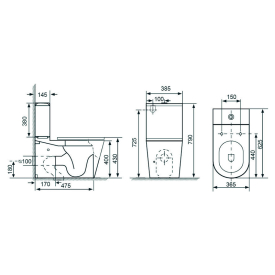 Унитаз Itaca Rimless