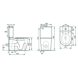 Унитаз Atlantis Rimless BTW