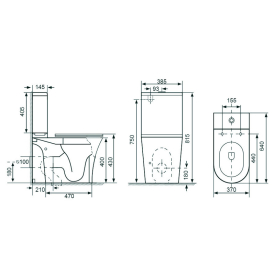 Унитаз Capri Rimless