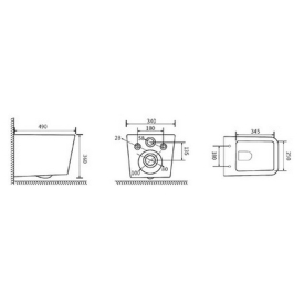 Инсталляция Rapid SL 3 in 1 38772001 + чаша унитаза Borneo Rimless B0049RQS