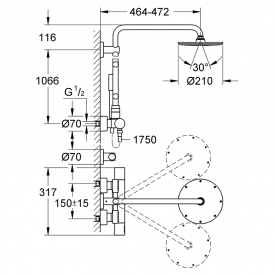 Душова система Rainshower® System 210