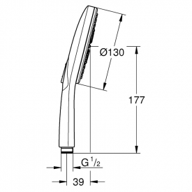 Лейка Rainshower Smartactive 130