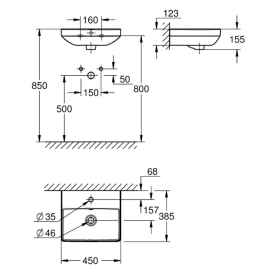 Раковина Euro 45