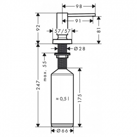 Дозатор для жидкого мыла А71