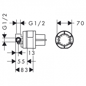 Механизм Mini Hansgrohe Focus S