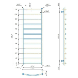 Рушникосушка Inox Класік 117х43/40