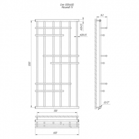 Полотенцесушитель Элит 120x60