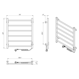 Полотенцесушитель Альфа ЧКЧ6 50x60