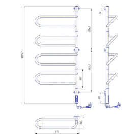 Полотенцесушитель Электра-I 100x44.5