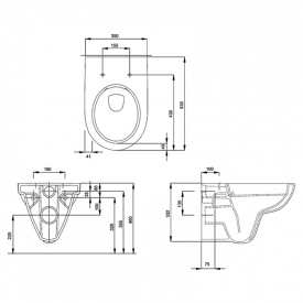 Інсталяція Duofix 3-in-1 458.126.00.1 + чаша унітаза Nova Pro Rimfree M33120000