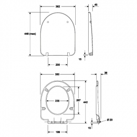 Інсталяція Duofix 3-in-1 458.126.00.1 + чаша унітаза Nova Pro Rimfree M33120000