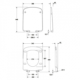 Інсталяція Duofix 3-in-1 458.126.00.1 + чаша унітаза Nova Pro Rimfree M33123000