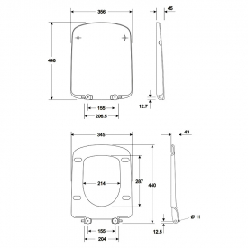 Інсталяція Duofix 3-in-1 458.126.00.1 + чаша унітаза Nova Pro Rimfree M33123000