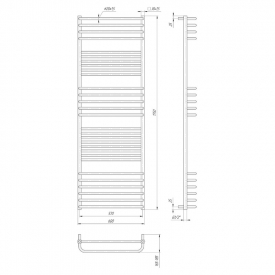 Полотенцесушитель Гера Люкс 175x60/57