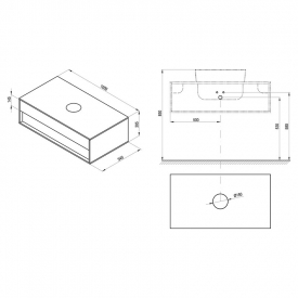 Шкафчик для раковины SD Step 100