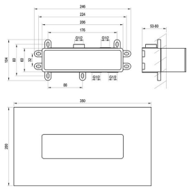 Встраиваемый механизм R-box Horizontal