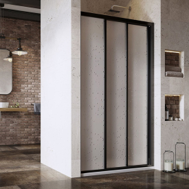 Душевые двери ASDP 3-120 Pearl+черный