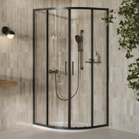 Душова штора XPSC 4-90 Transparent+чорний