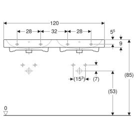 Раковина iCon 120 подвійна