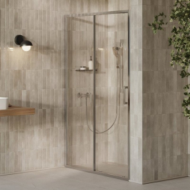 Душові двері XPSDP2-110 Transparent+алюміній