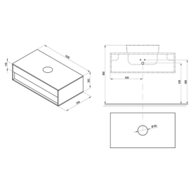 Шкафчик под раковину SD Step 100