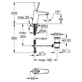 Смеситель Eurodisc Joystick