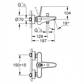 Змішувач Eurodisk Joystick