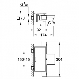 Термостат Grotherm Cube