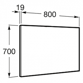 Зеркало Victoria 80х70