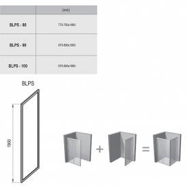Стінка душова BLPS-90