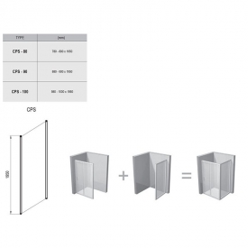Душова стінка CPS 80