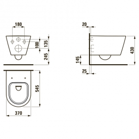 Чаша унитаза Kartell Rimless